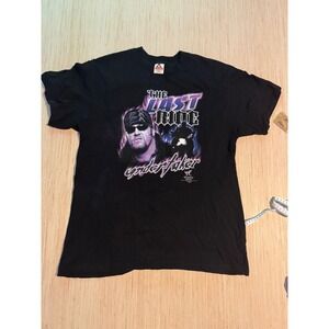 Vintage 2000 WWF The Undertaker The Last Ride T-Shirt AAA Tag Black Large 29